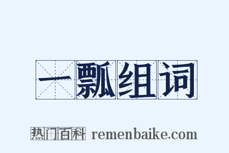 一瓢组词是什么意思的图片